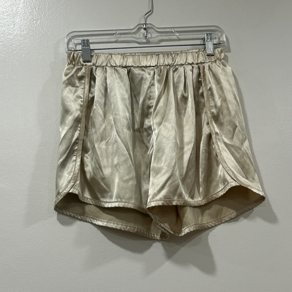 Elegant Cream Women's Shorts
